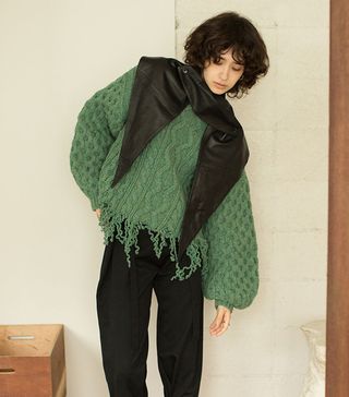 Leinwände + Disassembly Green Wool Sweater