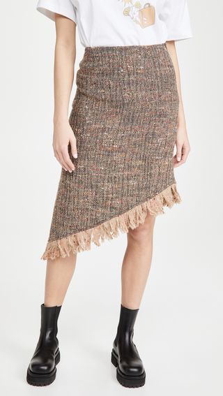 Ganni + Multi Wool Skirt