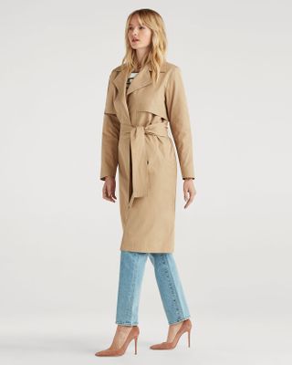 7 For All Mankind + Wrap Trench Coat