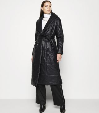 Who What Wear + Belted Puffer Coat