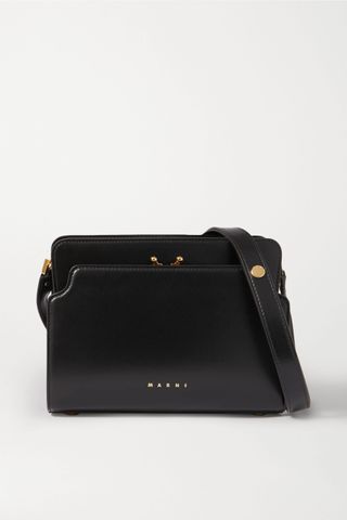 Marni + Trunk Reverse Small Leather Shoulder Bag