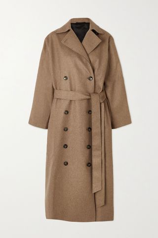 Totême + Terlago Oversized Belted Wool-Blend Coat
