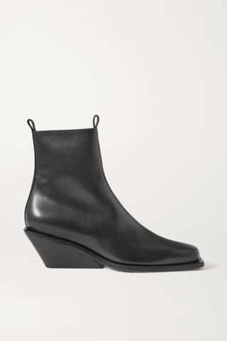 Ann Demeulemeester + Leather Ankle Boots