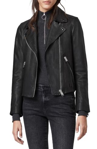 AllSaints + Dalby Leather Biker Jacket