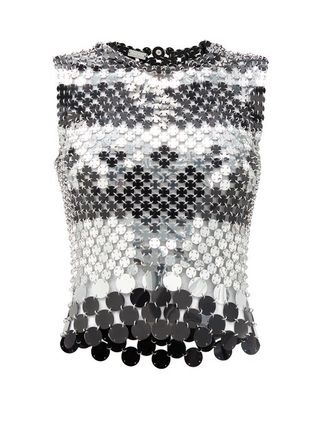 Paco Rabanne + Sequinned Chainmail Top