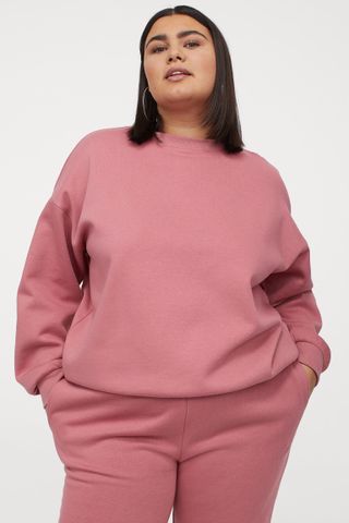 H&M+ + Cotton-Blend Sweatshirt