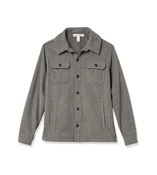 Amazon Essentials + Long-Sleeve Polar Fleece Shirt Jacket