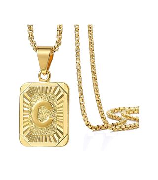 Trendsmax Store + Initial Letter Pendant Necklace