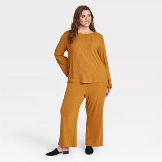 Who What Wear x Target + Bell Long Sleeve Boat Neck T-Shirt