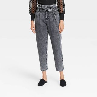 Who What Wear x Target + High-Rise Paperbag Pants