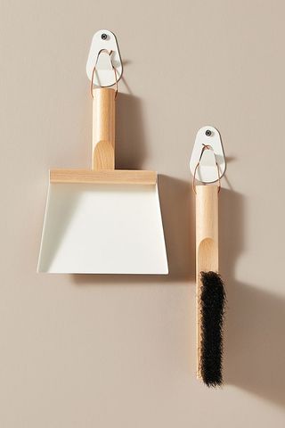 Anthropologie + Hanging Dustpan and Brush Set