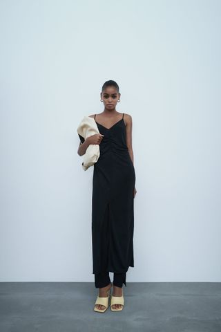 Zara + Flowy Slip Dress