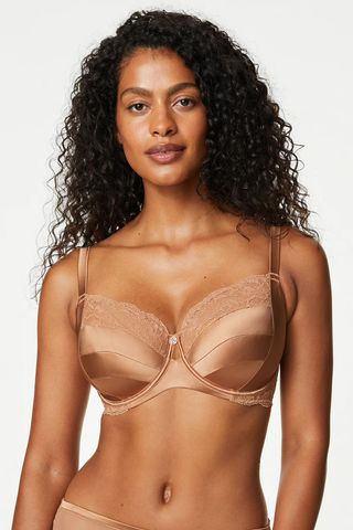 Marks and Spencer + Rosie Silk & Lace Wired Balcony Bra