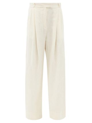 Three Graces London + Molly High-Rise Linen Trousers