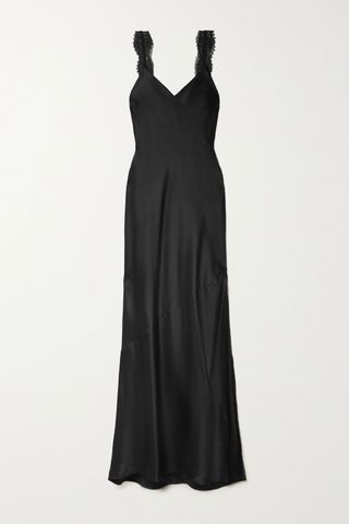 Cami Nyc + The Christine Lace-Trimmed Silk-Charmeuse Maxi Dress