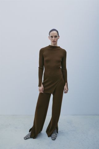 Zara + Long Knit Top