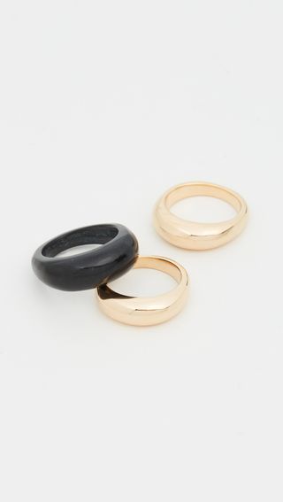 Soko + Mixed Material Fanned Ring Stack