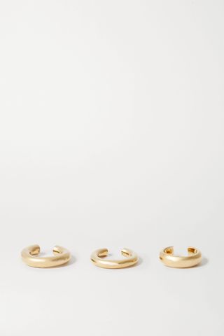 Jennifer Fisher + Set of Three Gold-Plated Ear Cuffs