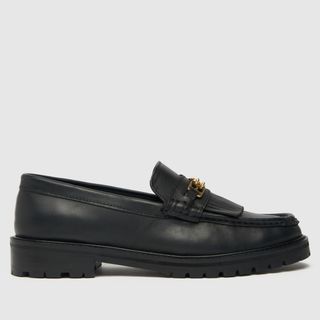 Schuh + Black Lana Trim Loafer Flat Shoes