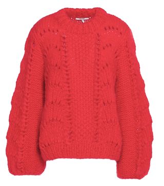 Ganni + Julliard Open-Knit Mohair and Wool-Blend Sweater