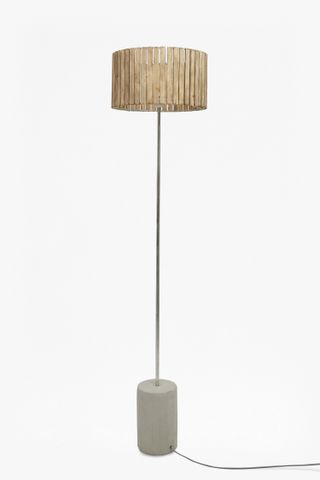 French Connection + Wooden Slats Floor Lamp