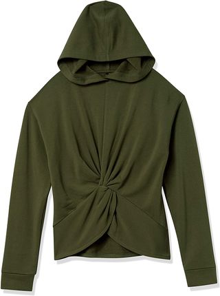 Core 10 + Cloud Soft Yoga Fleece Twist Front Hoodie Sweatshirt
