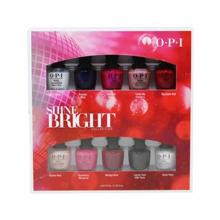 OPI + Shine Bright Collection 10-Piece Holiday Mini Pack