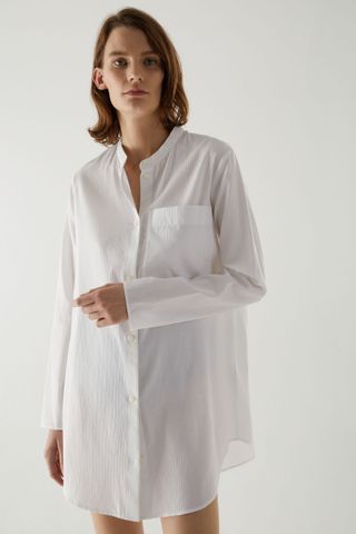 COS + Cotton Tunic-Style Pyjama Shirt