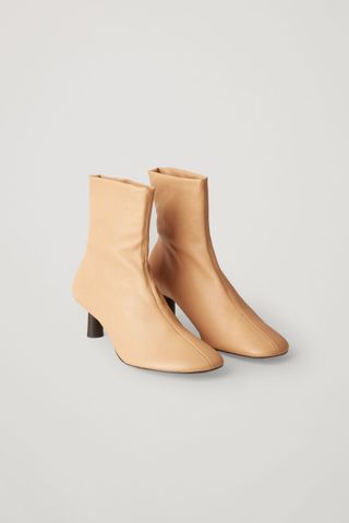 COS + Nappa Leather Sock-Style Ankle Boots