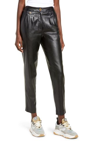 BlankNYC + Faux Leather Pleated Trousers