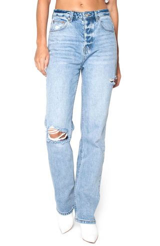 Zgy Denim + Ripped Straight Up Relaxed Jeans