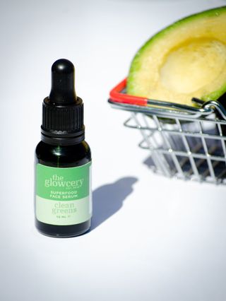 The Glowcery + Mini Clean Greens Superfood Serum Facial Oil