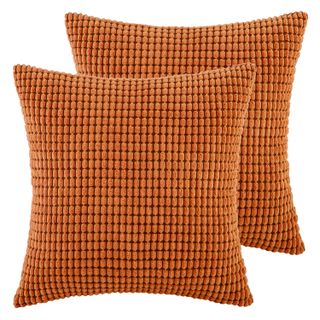 Phantoscope + Soft Corduroy Corn Striped Velvet Series Decorative Throw Pillows