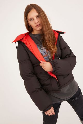 Urban Outfitters + Uo Recycled Reversible Puffer Coat