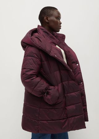 Violeta by Mango + Hood Quilted Coat