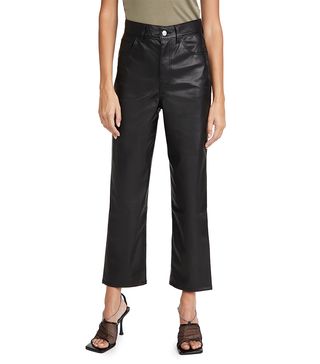 Levi's + Faux Leather Rib Cage Straight Pants