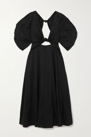Mara Hoffman + + Net Sustain Leila Knotted Organic Cotton-Poplin Maxi Dress