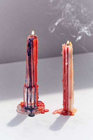 Urban Outfitters + Color Drip Candlestick Set