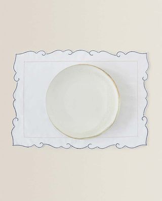 Zara Home + Embroidered Placemat