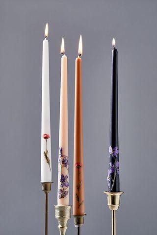 Urban Outfitters + Winnie Floral Taper Candle Set