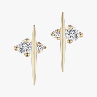 Sophie Ratner + Diamond Thread Stud Earrings