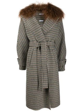 P.A.R.O.S.H. + Plaid Belted Coat