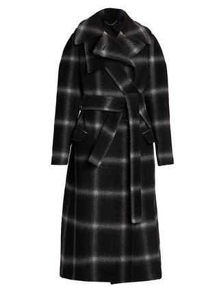 Stella McCartney + Windowpane Wool Coat