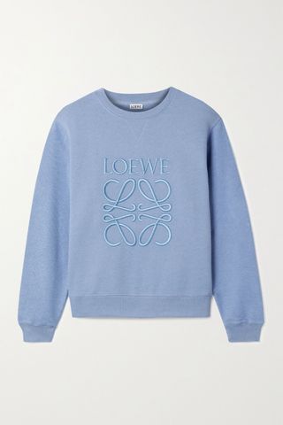 Loewe + Embroidered Cotton-Terry Sweatshirt