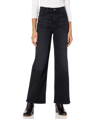 The Drop + Lizzy High-Rise Wide Leg Marine Fit Jean