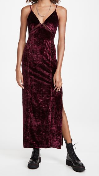 Free People + Low Key Crushin' Velvet Dress