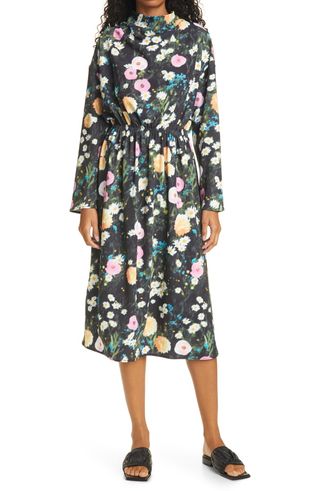 Stine Goya + Jay Floral Long Sleeve Scuba Knit Dress