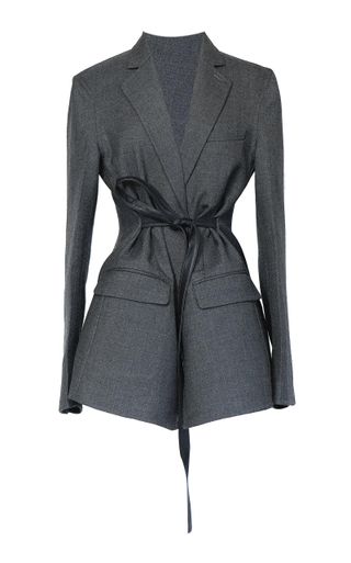 Peter Do + Everyday Belted Double-Faced Wool Blazer