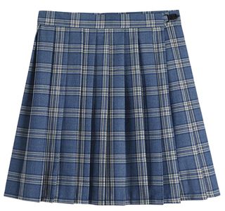 Brand: Chouyatou + Chouyatou Simple High Waist All Around Pleated A-Line Skirt