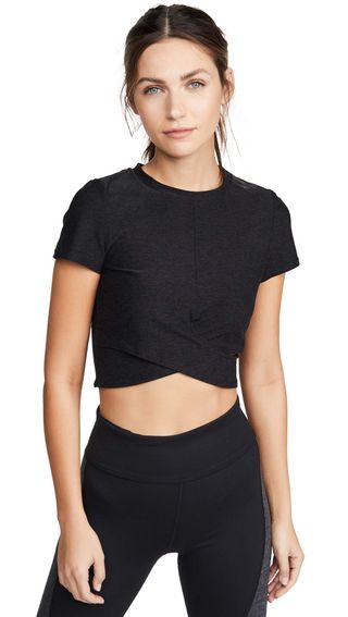 Beyond Yoga + Under Over Lightweight Cropped Tee